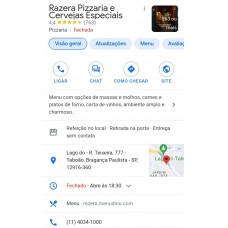 Cliente - Razera Pizzaria e Cervejas Especiais - Bragança Paulista -  SP 